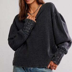 Free People Lapis Cuff in Black